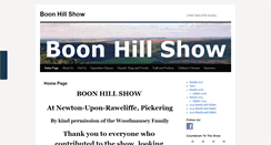 Desktop Screenshot of boonhillshow.co.uk