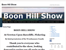 Tablet Screenshot of boonhillshow.co.uk